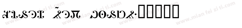 Times New Ramon字体转换